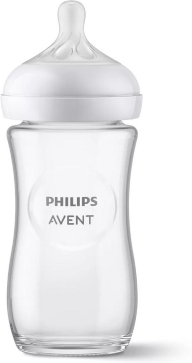 Philips Avent SCY933/01 Natural Response nappflaska i glas, 240 ml i gruppen LEKSAKER, BARN- & BABYPRODUKTER / Babysaker / Nappar & Bitringar hos TP E-commerce Nordic AB (C69785)