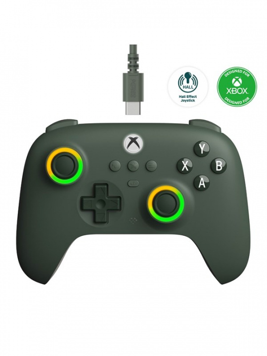 8Bitdo Ultimate C Wired kabelansluten spelkontroll, mörkgrön, Xbox i gruppen HEMELEKTRONIK / Spelkonsoler & Tillbehör / Xbox Series X/S hos TP E-commerce Nordic AB (C69847)