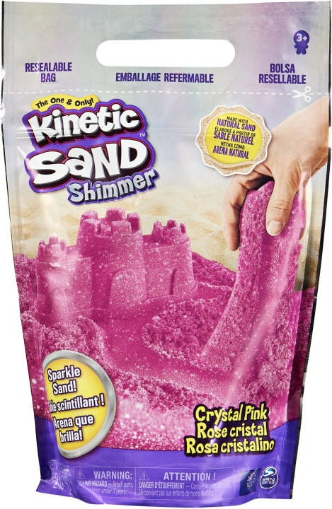 Kinetic Sand Glitter Pink konstgjord sand i gruppen LEKSAKER, BARN- & BABYPRODUKTER / Leksaker / Leksaker hos TP E-commerce Nordic AB (C69932)