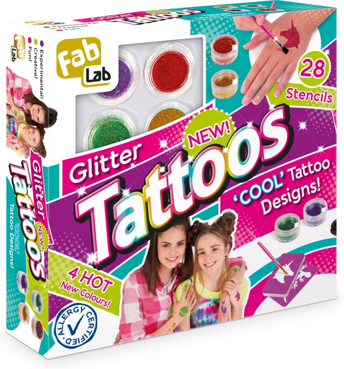 FabLab Glitter Tattoos tatueringsset i gruppen LEKSAKER, BARN- & BABYPRODUKTER / Leksaker / Pyssel hos TP E-commerce Nordic AB (C69961)