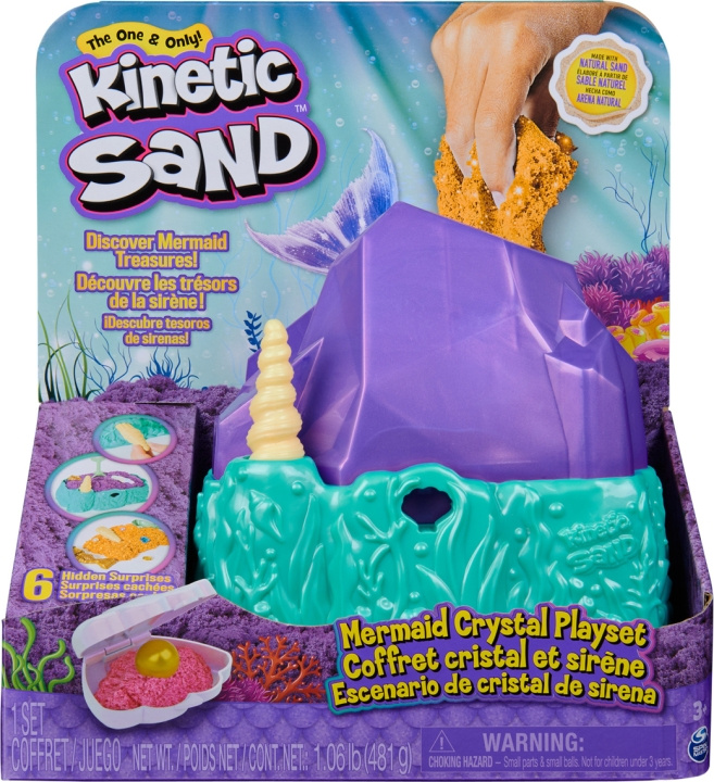 Kinetic Sand Sjöjungfru Crystal Magic Sand Set i gruppen LEKSAKER, BARN- & BABYPRODUKTER / Leksaker / Leksaker hos TP E-commerce Nordic AB (C69971)
