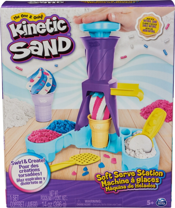 Kinetic Sand Soft Serve Station - lekset för glass i gruppen LEKSAKER, BARN- & BABYPRODUKTER / Leksaker / Leklera, leksand och tillbehör hos TP E-commerce Nordic AB (C70083)