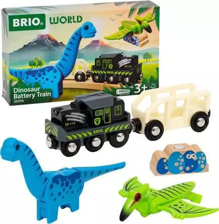 BRIO 36096 - Dinosaurie batteritåg i gruppen LEKSAKER, BARN- & BABYPRODUKTER / Leksaker / Byggleksaker / Brio tågbanor hos TP E-commerce Nordic AB (C70144)