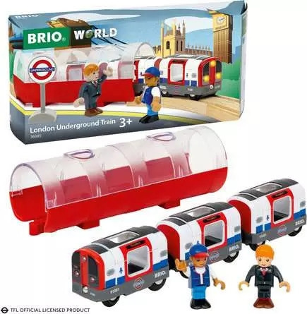 BRIO 36085 - Tunnelbanetåg i London i gruppen LEKSAKER, BARN- & BABYPRODUKTER / Leksaker / Byggleksaker / Brio tågbanor hos TP E-commerce Nordic AB (C70147)