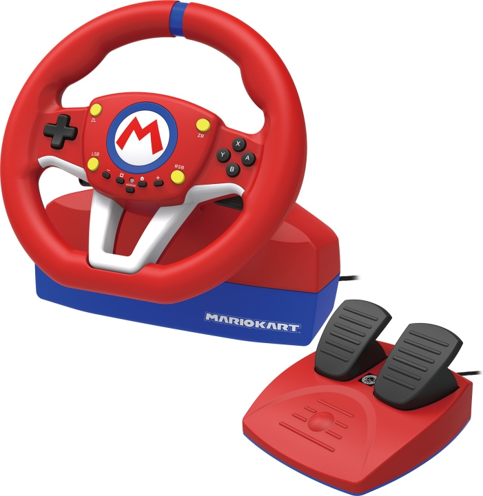 HORI Mario Kart Racing Wheel Pro Mini, Switch i gruppen HEMELEKTRONIK / Spelkonsoler & Tillbehör / Nintendo Switch / Tillbehör hos TP E-commerce Nordic AB (C70149)