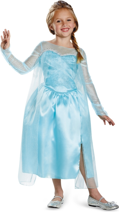 Disguise Frozen Elsa Klassisk dräkt, 5-6 år, 99-123 cm i gruppen LEKSAKER, BARN- & BABYPRODUKTER / Leksaker / Maskeradkläder hos TP E-commerce Nordic AB (C70165)