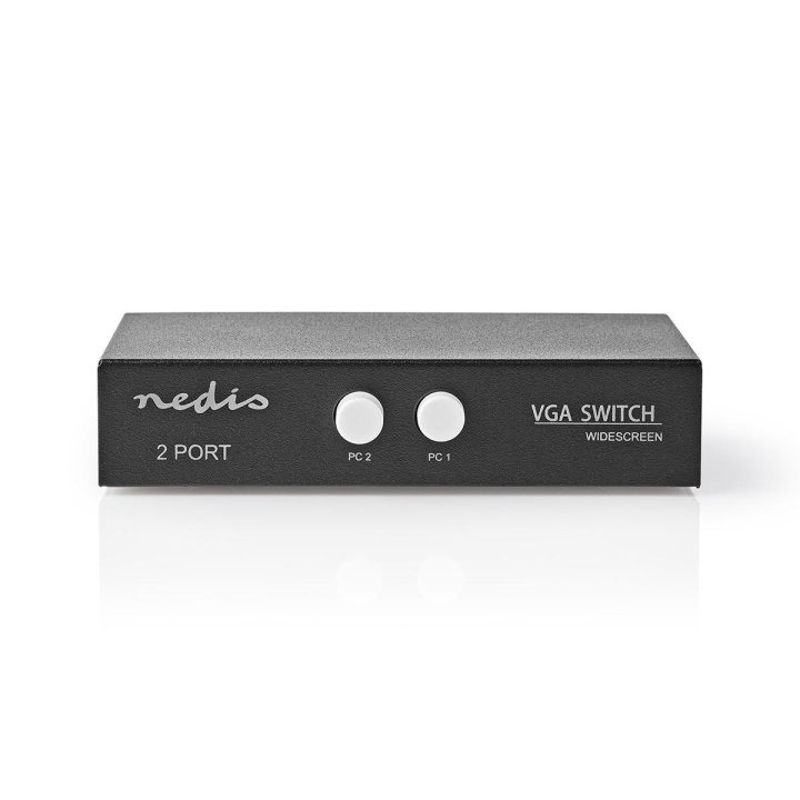 Nedis VGA switch | 2-Port port(s) | Maximal upplösning: 2560x1600 | 500 mHz i gruppen DATORER & KRINGUTRUSTNING / Datorkablar / VGA / Adaptrar hos TP E-commerce Nordic AB (C70215)