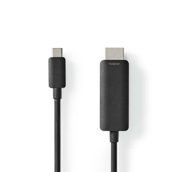 Nedis USB-C™ Adapter | USB 3.2 Gen 1 | USB-C™ Hane | HDMI™ Kontakt | 4K@60Hz | 1.00 m | Rund | Nickelplaterad | PVC | Svart | Label i gruppen HEMELEKTRONIK / Kablar & Adaptrar / HDMI / Adaptrar hos TP E-commerce Nordic AB (C70267)