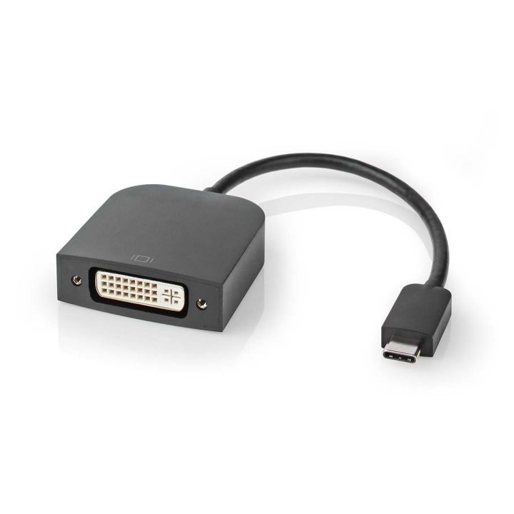 Nedis USB-C™ Adapter | USB 3.2 Gen 1 | USB-C™ Hane | DVI-D 24+1-Pin Hona | 1080p | 0.20 m | Rund | Nickelplaterad | PVC | Svart | Låda i gruppen DATORER & KRINGUTRUSTNING / Datorkablar / DVI / Adaptrar hos TP E-commerce Nordic AB (C70270)