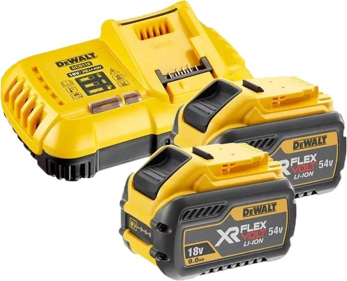 DeWALT 54V XR FLEXVOLT set med 2x9Ah batterier och laddare i gruppen HEM, HUSHÅLL & TRÄDGÅRD / Verktyg / Batterier till Elverktyg hos TP E-commerce Nordic AB (C70418)