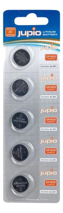 Jupio CR1620 3V 5pcs i gruppen HEMELEKTRONIK / Batterier & Laddare / Batterier / Knappcell hos TP E-commerce Nordic AB (C70441)