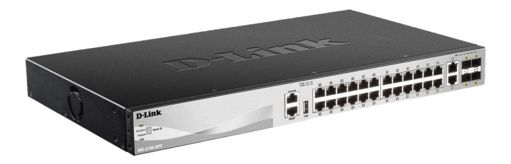 D-Link 24 x 10/100/1000BASE-T ports Layer 3 Stackable i gruppen DATORER & KRINGUTRUSTNING / Nätverk / Switchar / 10/100/1000Mbps hos TP E-commerce Nordic AB (C70465)