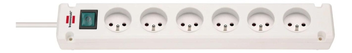 Brennenstuhl Bremounta Extension Socket 6-way white 3m H05VV-F 3G1.5 i gruppen HEM, HUSHÅLL & TRÄDGÅRD / El & Belysning / Grenuttag hos TP E-commerce Nordic AB (C70470)