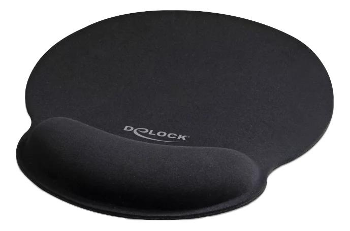 DeLOCK Ergonomic Mouse pad with Wrist Rest black 252 x 227 mm i gruppen DATORER & KRINGUTRUSTNING / Möss & Tangentbord / Handledsstöd hos TP E-commerce Nordic AB (C70475)