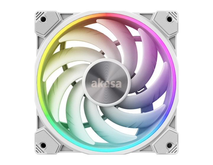 Akasa White LED Premium Cooling Fan with Addressable RGB - 120mm i gruppen DATORER & KRINGUTRUSTNING / Datorkomponenter / Kylning / Chassifläktar hos TP E-commerce Nordic AB (C70486)