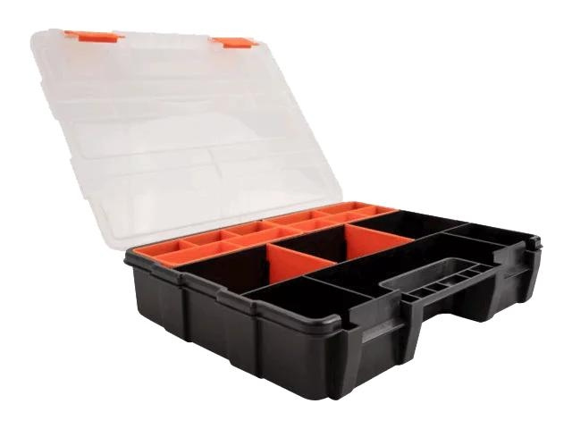 DeLOCK Sorting box, 21 compartments 290 x 220 x 60 mm orange, black i gruppen HEM, HUSHÅLL & TRÄDGÅRD / Verktyg / Övriga Verktyg & Tillbehör hos TP E-commerce Nordic AB (C70491)