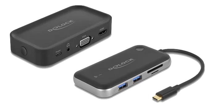 DeLOCK Wireless Display USB Type-C Adapter Full HD - HDMI + VGA i gruppen DATORER & KRINGUTRUSTNING / Datortillbehör / USB-hubbar hos TP E-commerce Nordic AB (C70504)