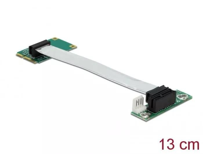 DeLOCK Riser Card Mini PCI Express > PCI Express x1 left insertion i gruppen DATORER & KRINGUTRUSTNING / Nätverk / Nätverkskort / PCI Express hos TP E-commerce Nordic AB (C70515)