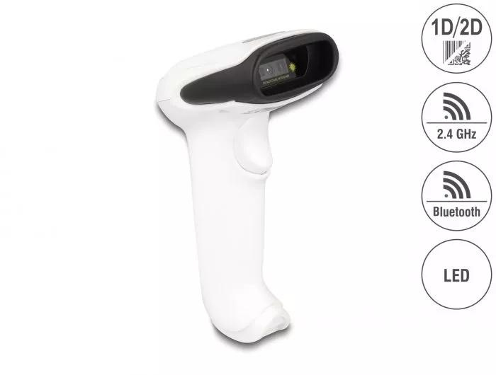 DeLOCK Barcode Scanner 1D and 2D for 2.4 GHz, Bluetooth or USB i gruppen DATORER & KRINGUTRUSTNING / Datortillbehör / Streckkodsläsare hos TP E-commerce Nordic AB (C70517)