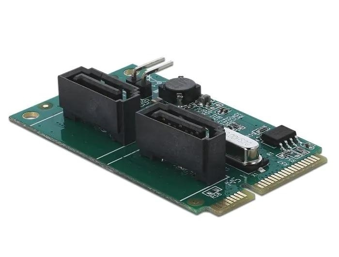 DeLOCK Mini PCIe Converter to 2 x SATA with RAID i gruppen DATORER & KRINGUTRUSTNING / Datorkomponenter / Hårddiskar / Adaptrar & Tillbehör hos TP E-commerce Nordic AB (C70524)