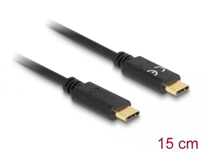 DeLOCK USB Type-C™ Charging Cable 15 cm PD 5 A with E-Marker i gruppen DATORER & KRINGUTRUSTNING / Datorkablar / Apparatkablar hos TP E-commerce Nordic AB (C70530)