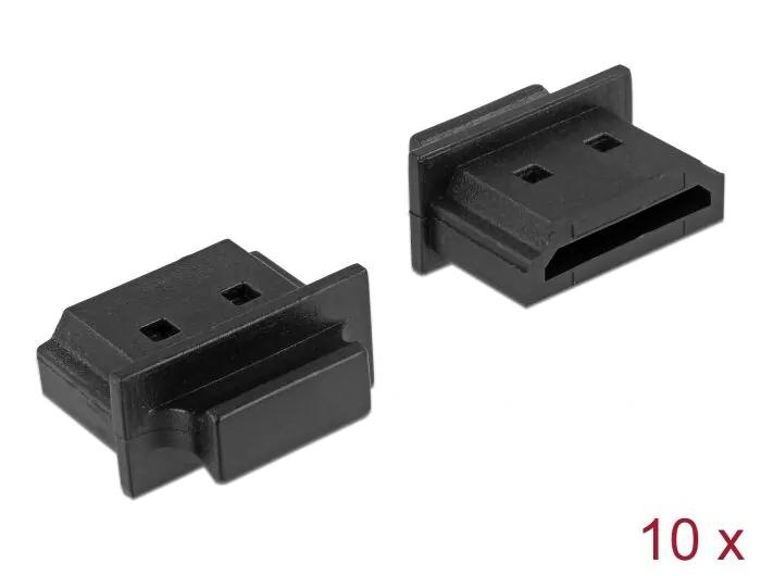 DeLOCK Dust Cover for HDMI-A female with grip 10 pieces black i gruppen HEMELEKTRONIK / Kablar & Adaptrar / HDMI / Adaptrar hos TP E-commerce Nordic AB (C70549)