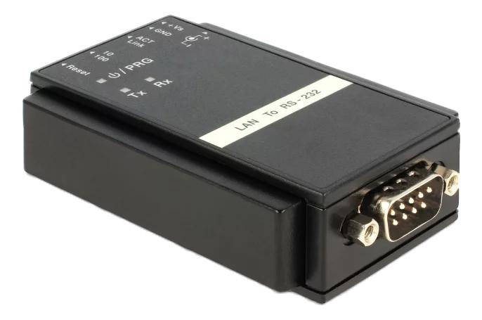 DeLOCK Converter Ethernet LAN TCP/IP > Serial RS-232 i gruppen DATORER & KRINGUTRUSTNING / Datorkablar / Nätverkskablar / Adaptrar & Skarvdon hos TP E-commerce Nordic AB (C70598)