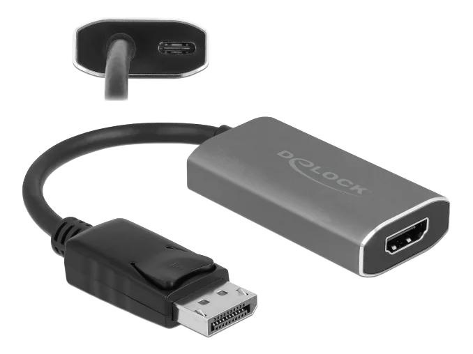 DeLOCK Active DisplayPort 1.4 to HDMI Adapter 8K with HDR function i gruppen DATORER & KRINGUTRUSTNING / Datorkablar / DisplayPort / Adaptrar hos TP E-commerce Nordic AB (C70608)