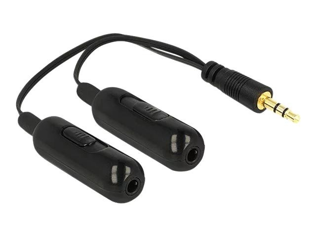 DeLOCK Adapt. Cable audio splitter jack ma 3.5 mm 2xstereo fe 3.5mm i gruppen HEMELEKTRONIK / Kablar & Adaptrar / Ljud Analog / Adaptrar hos TP E-commerce Nordic AB (C70635)