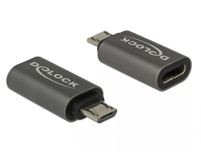 DeLOCK Adapter USB 2.0 Micro-B male to USB Type-C™ 2.0 female i gruppen DATORER & KRINGUTRUSTNING / Datorkablar / USB-kablar / USB-C hos TP E-commerce Nordic AB (C70639)