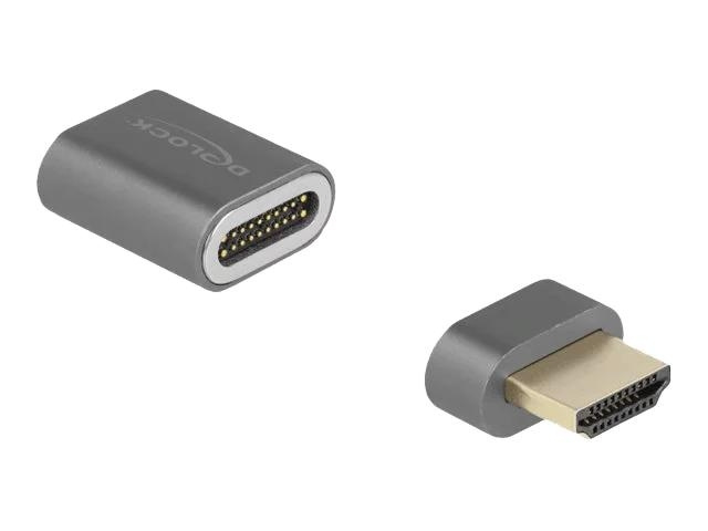 DeLOCK HDMI Adapter male to female 8K 60 Hz magnetic i gruppen HEMELEKTRONIK / Kablar & Adaptrar / HDMI / Adaptrar hos TP E-commerce Nordic AB (C70652)