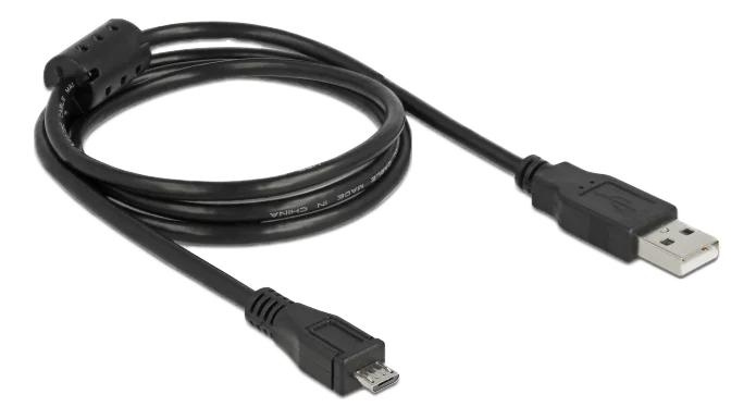 DeLOCK Cable USB2.0 -A male to USB- micro B male 1m i gruppen DATORER & KRINGUTRUSTNING / Datorkablar / USB-kablar / USB-A / Kablar hos TP E-commerce Nordic AB (C70664)
