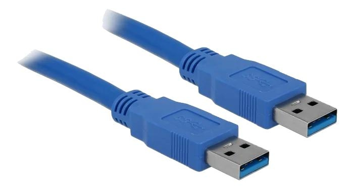 DeLOCK Cable USB 3.0 Type-A male > USB 3.0 Type-A male 2 m blue i gruppen DATORER & KRINGUTRUSTNING / Datorkablar / USB-kablar / USB-A / Kablar hos TP E-commerce Nordic AB (C70665)