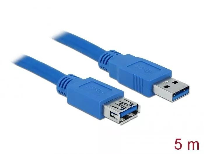 DeLOCK Extension cable USB 3.0 Type-A male > USB 3.0 Type-A fe 5 m i gruppen DATORER & KRINGUTRUSTNING / Datorkablar / USB-kablar / USB-A / Kablar hos TP E-commerce Nordic AB (C70666)