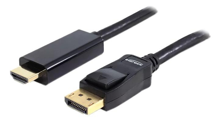 DeLOCK Display Port 1.1 Cable Male to High Speed HDMI-A Male, black i gruppen DATORER & KRINGUTRUSTNING / Datorkablar / DisplayPort / Kablar hos TP E-commerce Nordic AB (C70667)