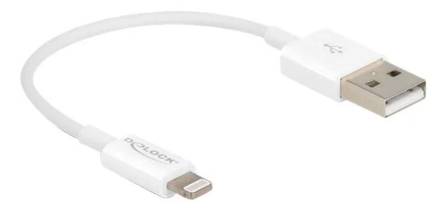 DeLOCK USB - Lightning cable for iPhone™, iPad™, iPod™ white 15 cm i gruppen SMARTPHONE & SURFPLATTOR / Laddare & Kablar / Kablar / Kablar Lightning hos TP E-commerce Nordic AB (C70675)