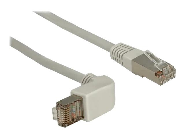 DeLOCK Network cable RJ45 Cat.5e SF/UTP upwards angled/straight 0,5 i gruppen DATORER & KRINGUTRUSTNING / Datorkablar / Nätverkskablar / Cat5e hos TP E-commerce Nordic AB (C70680)