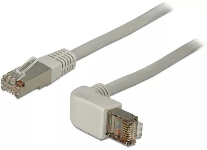 DeLOCK Cat.6A SSTP-Cable, angled - straight contact, 1 m i gruppen DATORER & KRINGUTRUSTNING / Datorkablar / Nätverkskablar / Cat6 hos TP E-commerce Nordic AB (C70685)