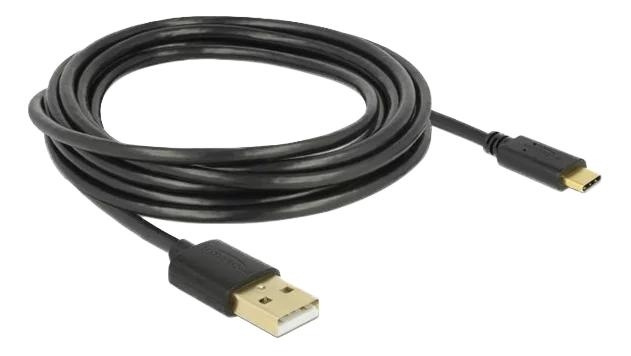 DeLOCK USB 2.0 cable Type-A to Type-C 3 m i gruppen DATORER & KRINGUTRUSTNING / Datorkablar / USB-kablar / USB-C hos TP E-commerce Nordic AB (C70700)