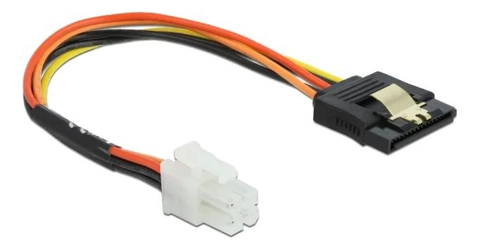 DeLOCK Cable P4 male > SATA 15 pin receptacle 20 cm i gruppen DATORER & KRINGUTRUSTNING / Datorkablar / Interna / SATA hos TP E-commerce Nordic AB (C70708)