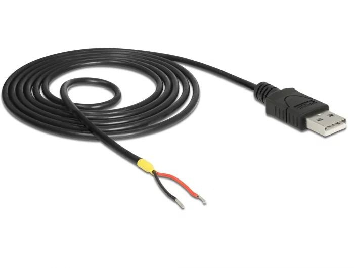DeLOCK Cable USB 2.0 Type-A male > 2 x open wires power 1.5 m i gruppen DATORER & KRINGUTRUSTNING / Datorkablar / USB-kablar / USB-A / Kablar hos TP E-commerce Nordic AB (C70712)