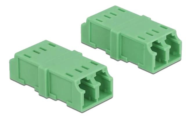 DeLOCK Optical Fiber Coupler LC Duplex female to LC Duplex female i gruppen DATORER & KRINGUTRUSTNING / Nätverk / Mediakonverter hos TP E-commerce Nordic AB (C70729)