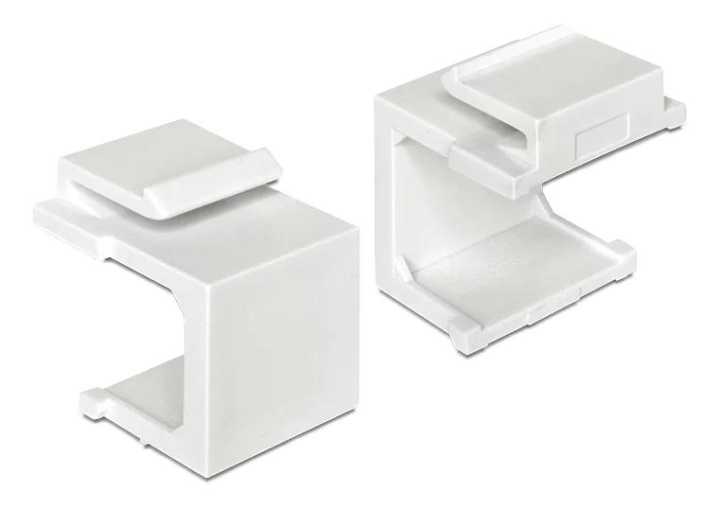 DeLOCK Keystone cover white 4 pieces i gruppen DATORER & KRINGUTRUSTNING / Datorkablar / Nätverkskablar / Adaptrar & Skarvdon hos TP E-commerce Nordic AB (C70745)