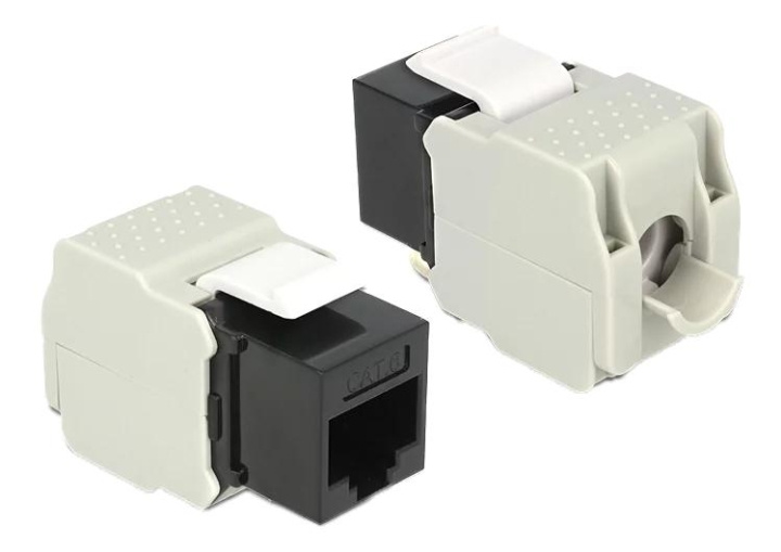 DeLOCK Keystone Module RJ45 jack > LSA Cat.6 UTP black i gruppen DATORER & KRINGUTRUSTNING / Datorkablar / Nätverkskablar / Adaptrar & Skarvdon hos TP E-commerce Nordic AB (C70747)