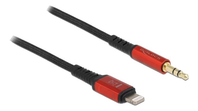 DeLOCK Audio Cable 8 pin Lightning™ male to Stereo jack male 3.5 mm i gruppen HEMELEKTRONIK / Kablar & Adaptrar / Ljud Analog / AUX-kablar 3,5 mm hos TP E-commerce Nordic AB (C70768)