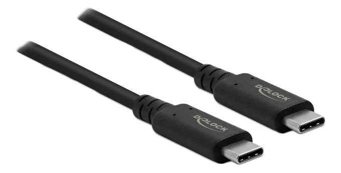 DeLOCK USB4™ 20 Gbps Cable 2 m i gruppen DATORER & KRINGUTRUSTNING / Datorkablar / USB-kablar / USB-C hos TP E-commerce Nordic AB (C70775)