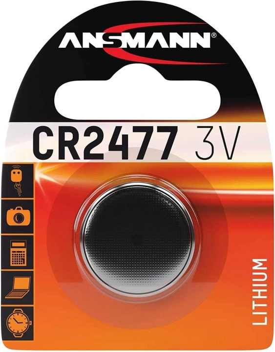 Ansmann Lithium Coin cell CR2477 / 3 V i gruppen HEMELEKTRONIK / Batterier & Laddare / Batterier / Knappcell hos TP E-commerce Nordic AB (C70823)