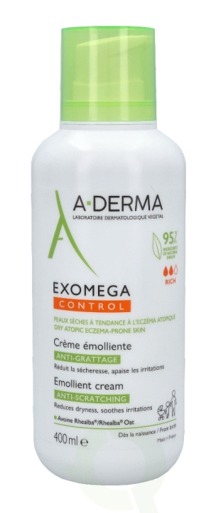 A-Derma Exomega Control Emollient Cream 400 ml i gruppen SKÖNHET & HÄLSA / Hudvård / Kroppsvård / Body lotion hos TP E-commerce Nordic AB (C70966)