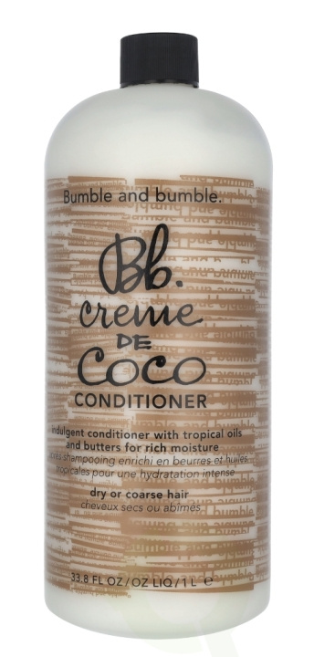 Bumble and Bumble Bumble & Bumble Creme de Coco Conditioner 1000 ml Dry Or Coarse Hair i gruppen SKÖNHET & HÄLSA / Hår & Styling / Hårvårdsprodukter / Balsam hos TP E-commerce Nordic AB (C70985)