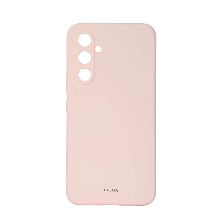 Onsala Mobilskal med Silikonkänsla Chalk Pink - Samsung A55 5G i gruppen SMARTPHONE & SURFPLATTOR / Mobilskydd / Samsung hos TP E-commerce Nordic AB (C71197)